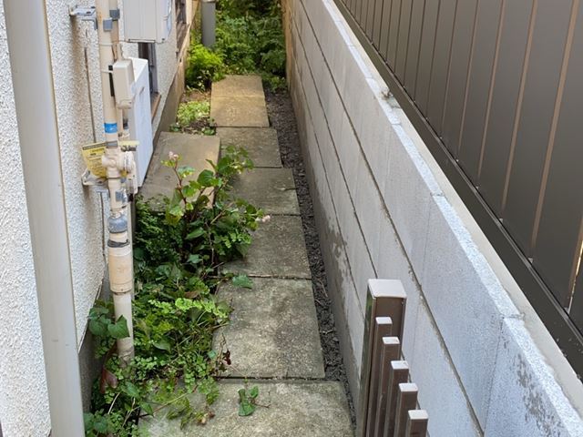 東京都品川区荏原のブロック撤去・新設工事後の様子です。